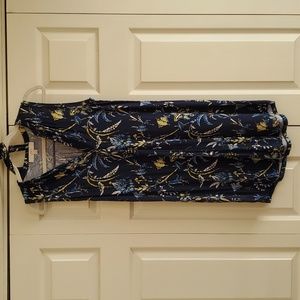 LOFT Blue Print Dress - sz XS - So Cute!